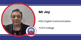 Interview Mr Joy HOD English Communication at PCSTI College